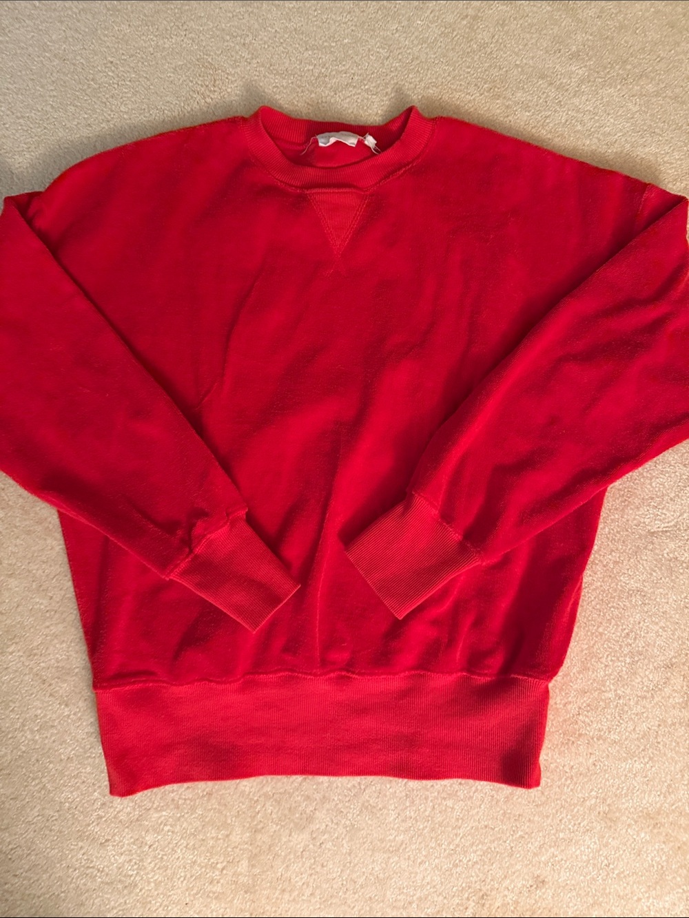 Julia Amory Somerset Sweatshirt Red terry cloth Sweatshirt